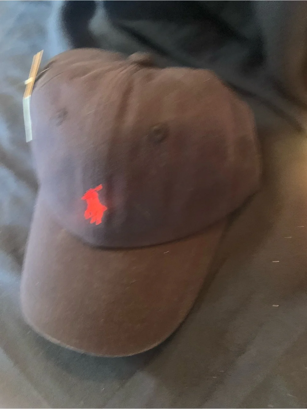 Ralph Lauren Navy Cap with Red Polo Pony